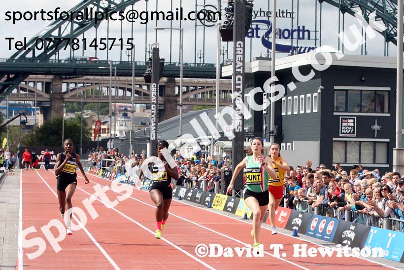 School sprints, 2017 Great North CityGames, Gateshead/Newcaste. Photo: David T. Hewitson/Sports for All Pics